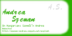 andrea szeman business card